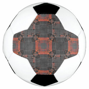 Sinaasappel en Grijs Kruispunt Voetbal