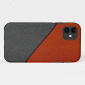 Sinaasappel en grijs roestvrij staal Case-Mate iPhone case (Achterkant (horizontaal))