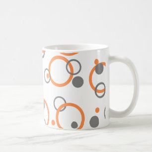 sinaasappel en grijze kleurrijke ringloopkoffie Mo Koffiemok