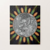 Sinaasappel en groen Abstract Lijst Uw foto toevoe Legpuzzel (Verticaal)