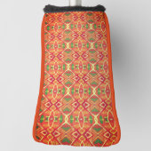 Sinaasappel en groen golfheadcover (Draai 90)