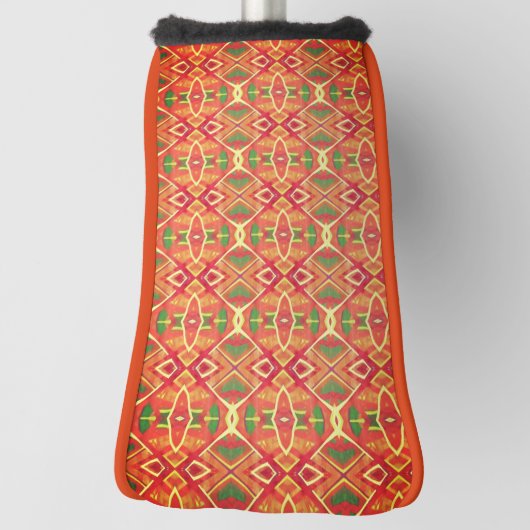 Sinaasappel en groen golfheadcover (Draai 90)