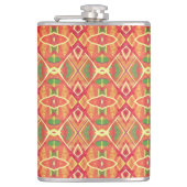 Sinaasappel en groen heupfles (Voorkant)