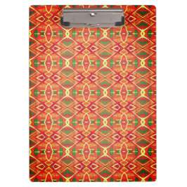 Sinaasappel en groen klembord