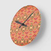 Sinaasappel en groen ronde klok (Hoek)