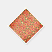 Sinaasappel en groen servet (Hoek)