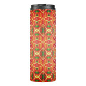 Sinaasappel en groen thermosbeker (Achterkant)