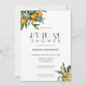 Sinaasappel en groen Vrijgezellenfeest Kaart (Voorkant)