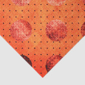 Sinaasappel en koperen look polka dot tissue papie tissuepapier (Detail)