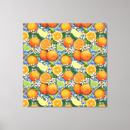 Sinaasappel en Lemons Canvas Afdruk