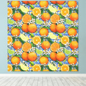 Sinaasappel en Lemons Canvas Afdruk (Insitu (Houten vloer))