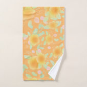 Sinaasappel en Mint Groen Bad Handdoek (Handdoek)