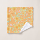 Sinaasappel en Mint Groen Bad Handdoek (Wasdoekje)