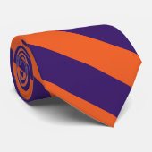 Sinaasappel en Paars Stropdas van de Universiteit  (Opgerold)