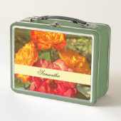 Sinaasappel en rode bloementuin (Voorkant)