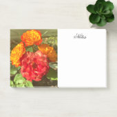 Sinaasappel en rode bloementuin post-it® notes (Kantoor)