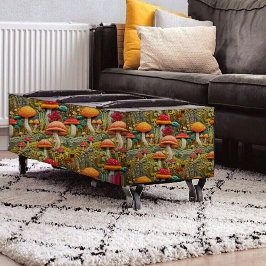 Sinaasappel en Rode Paddestoel Borduurwerk Decoupa Tissuepapier