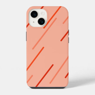 sinaasappel en rode tinten iPhone 14 hoesje
