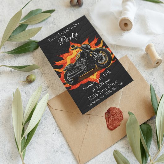 Sinaasappel en Rood Ervaar het Flames Bike Party! Kaart