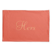 Sinaasappel en Rood Gepersonaliseerd Kussen Hoesje Kussensloop (Achterkant-Links)