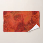 sinaasappel en rood Marmer abstract Bad Handdoek (Handdoek)