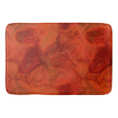 sinaasappel en rood Marmer abstract Badmat (Voorkant)