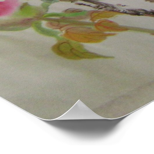 sinaasappel- en routintint poster (Hoek)