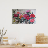 sinaasappel- en routintint poster (Keuken)