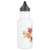 Sinaasappel en roze Floral Bouquet met diamant Lij Waterfles (Links)