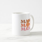 Sinaasappel en Roze Mama Mama Koffie Mok (Voorkant rechts)