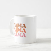 Sinaasappel en Roze Mama Mama Koffie Mok (Voorkant links)