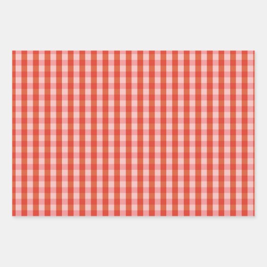 Sinaasappel en roze patronen Verpakking Papieren s Inpakpapier Vel (Voorkant 3)