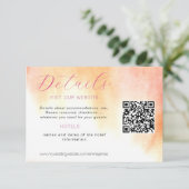 Sinaasappel en Roze Roze Detail Accommodatie RSVP  (Staand voorkant)