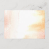 Sinaasappel en Roze Roze Detail Accommodatie RSVP Informatiekaartje (Achterkant)