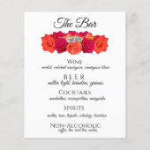 Sinaasappel en Roze-Rozen-Bruiloft Drink- Diner Me (Achterkant)