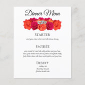 Sinaasappel en Roze-Rozen-Bruiloft Drink- Diner Me (Voorkant)