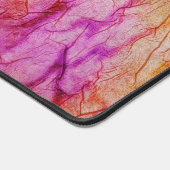 Sinaasappel en roze weefselpapier ontwerp bureaumat (Hoek)