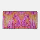 Sinaasappel en roze weefselpapier ontwerp bureaumat (Voorkant)