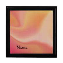 Sinaasappel en roze werveling keepsake doos