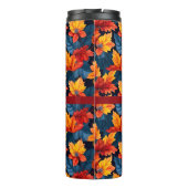 Sinaasappel en Russet herfstbladeren Thermosbeker (Achterkant)