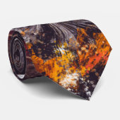 Sinaasappel- en steenkoolgradiënt stropdas (Opgerold)