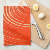 Sinaasappel en Tan Theedoek (Quarter Fold)