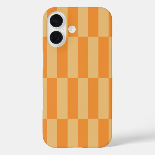 Sinaasappel en Tarwebespatroon Streepontwerp Case-Mate iPhone Case (Achterkant)
