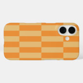 Sinaasappel en Tarwebespatroon Streepontwerp Case-Mate iPhone Case (Achterkant (horizontaal))