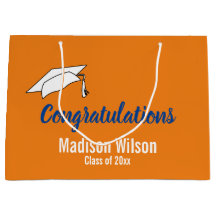 Sinaasappel en Wit Gefeliciteerd Afstuderen