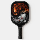 Sinaasappel en wit Lucky Koi Fish Japan Art Pickleball Paddle (Voorkant)