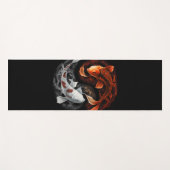 Sinaasappel en wit Lucky Koi Fish Japan Art Yogamat (Voorkant (horizontaal))