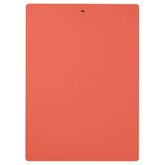 Sinaasappel en wit | Modern monogram Klembord (Achterkant)