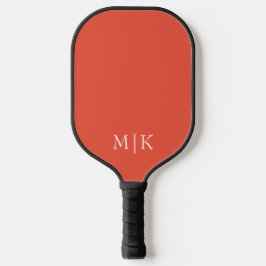 Sinaasappel en wit | Modern monogram Pickleball Paddle