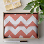 Sinaasappel en wit Zigzag Tissue Paper Tissuepapier (Geschenk)